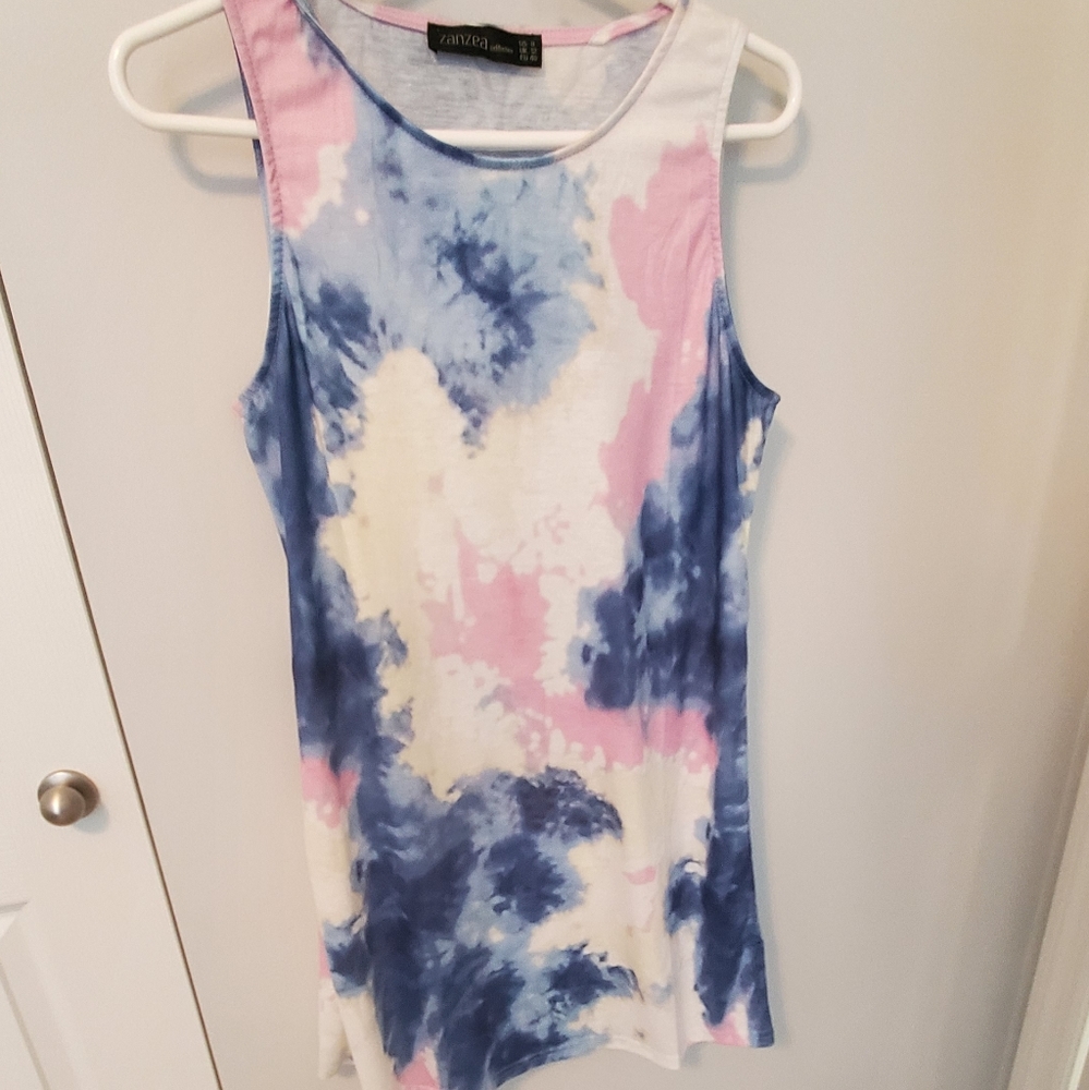 2/$13 Size 8 Zanzea tie-dyed cover-up